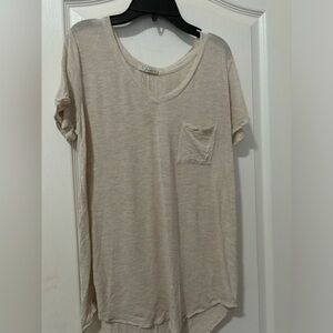 Freebird cream knit tee